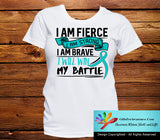 Peritoneal Cancer I Am Fierce Strong and Brave Shirts - GiftsForAwareness