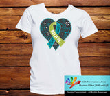Pulmonary Fibrosis Believe Heart Ribbon Shirts - GiftsForAwareness