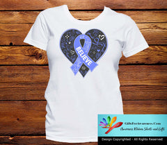 Pulmonary Hypertension Believe Heart Ribbon Shirts - GiftsForAwareness