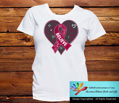 Sickle Cell Anemia Believe Heart Ribbon Shirts - GiftsForAwareness