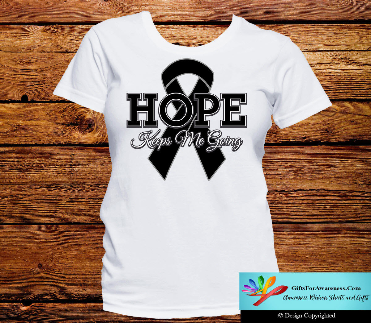 Skin Cancer Hope Keeps Me Going Shirts - GiftsForAwareness