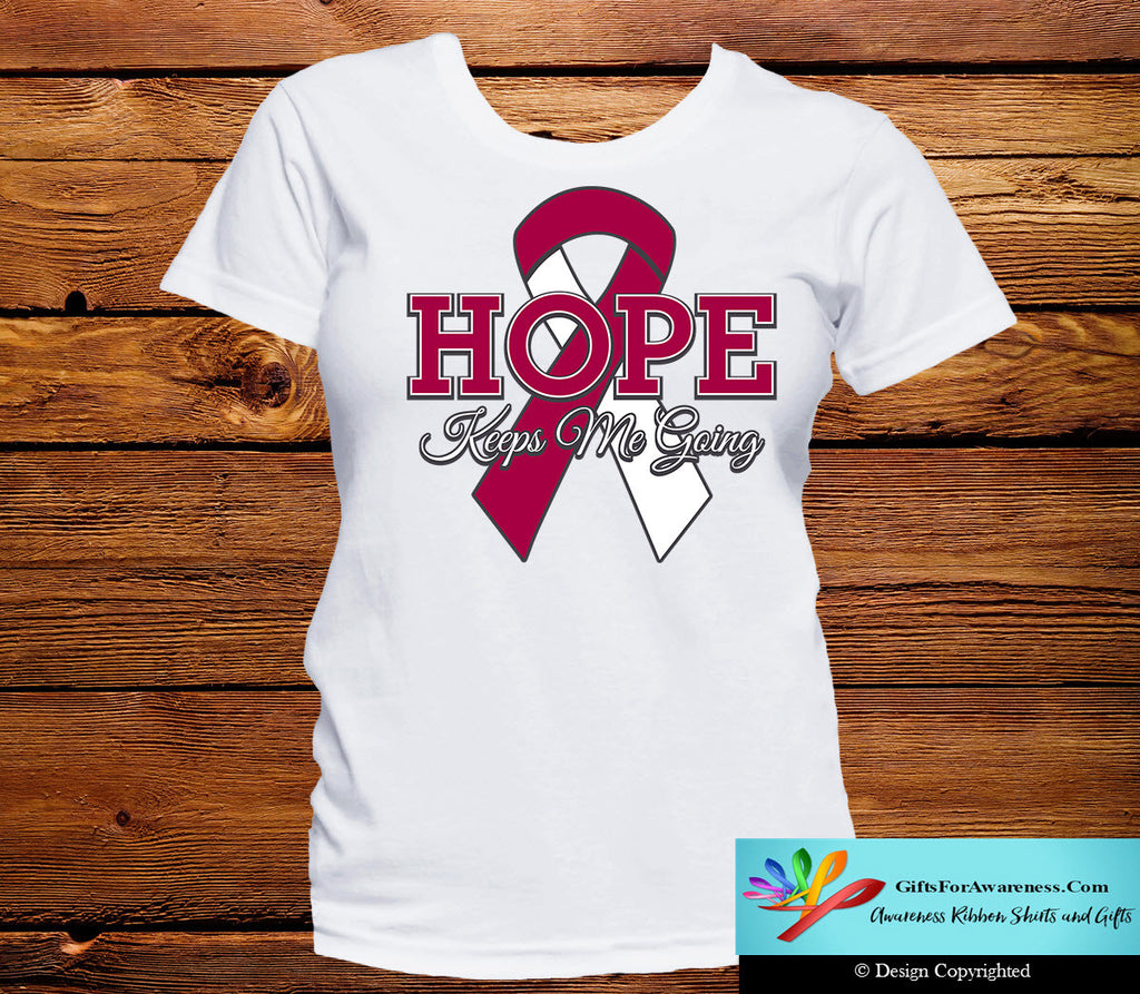 Throat Cancer Hope Keeps Me Going Shirts