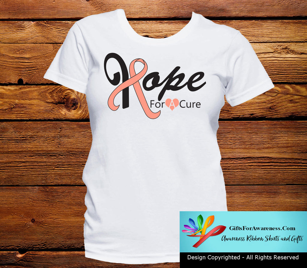 Uterine Cancer Hope For A Cure Shirts